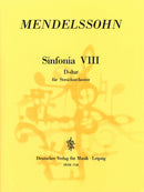 Sinfonia VIII D-dur = Sinfonia VIII in D major MWV N 8 (Full score)