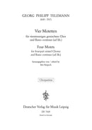 Vier Motetten = Four Motets