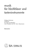 Variationen für Orgel und Blechbläserchor = Variations for Organ and Brass Ensemble (Wind instruments score)