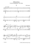 Dithyrambus für zwei Schlagzeuger in drei Teilen (1986)