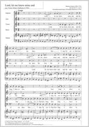 Lord, let me know mine end