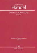 Ode for St. Cecilia's Day, HWV 76(ポケットスコア)