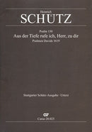 Aus der Tiefe ruf ich, SWV 25 (Score)
