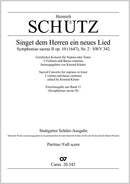 Singet dem Herren ein neues Lied, SWV 342 (Score)