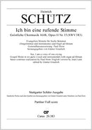 Ich bin eine rufende Stimme, SWV 383 (Score)