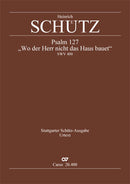 Wo der Herr nicht das Haus bauet, SWV 400 (Score)