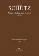 Siehe, wie fein und lieblich ist’s, SWV 412 (Score)