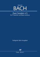 Zwei Sonaten à 5 (Score)