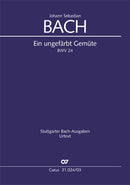 Ein ungefärbt Gemüte, BWV 24(ヴォーカル・スコア)