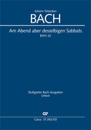 Am Abend aber desselbigen Sabbats, BWV 42(ヴォーカル・スコア)