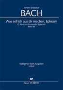 Was soll ich aus dir machen, Ephraim, BWV 89(ヴォーカル・スコア)