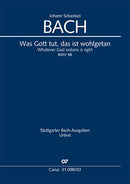 Was Gott tut, das ist wohlgetan, BWV 98(ヴォーカル・スコア)