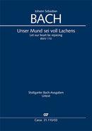 Unser Mund sei voll Lachens, BWV 110(ヴォーカル・スコア)