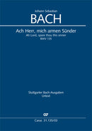 Ach Herr, mich armen Sünder, BWV 135(ヴォーカル・スコア)