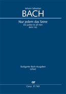 Nur jedem das Seine, BWV 163 (Score)