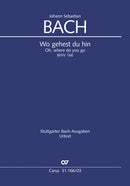 Wo gehest du hin, BWV 166(ヴォーカル・スコア)