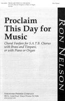 Proclaim This Day for Music (Vocal Score)