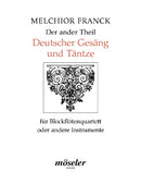 Der ander Theil Deutscher Gesäng und Täntze (performance score)