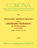 Sechs Mailänder Sinfonien KV 155-160, Vol. 1 (Score)