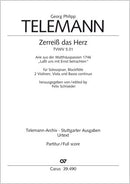 Zerreiß das Herz, TVWV 5:31 (Score)
