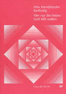 Wer nur den lieben Gott läßt walten, MWV A 7 (Score)