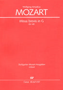 Missa brevis in G, KV 49 (47d)(ポケットスコア)