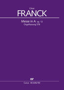 Messe in A, FWV 12 (STB, organ and low strings) (Score)