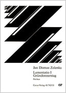 Lamentatio I zum Gründonnerstag, ZWV 53, 1 (Score)