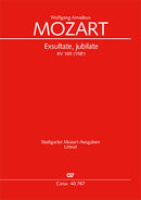 Exsultate, jubilate, KV 165 (158a) (Score)