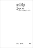 Thema mit Veränderungen für Streichquartett, op. 93 (Score)