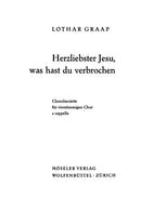 Herzliebster Jesu, was hast du verbrochen