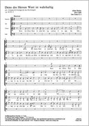 Denn des Herren Wort ist wahrhaftig, op. 46, 2