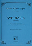 Ave Maria in E major, MH 388 (score)
