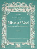 Missa à 3 Voci (Score)
