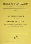 Suite Nr. III in G-Dur (Score)