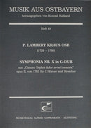Symphonia Nr. X in G-Dur, op. 2 (Score)