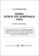 Maria durch ein Dornwald ging (Score)