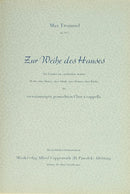 Zur Weihe des Hauses