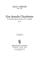 Eine deutsche Choralmesse Op. 3