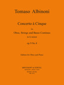 Concerto a Cinque in G minor Op. 9/8(ピアノ・リダクション)