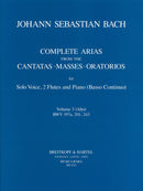 Complete Arias from the Cantatas, Masses, Oratorios, vol. 3(アルト・2本フルート・通奏低音版)