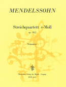 String Quartet in E minor MWV R 26 Op. 44/2