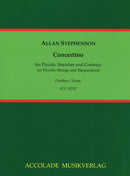 Concertino für Piccoloflöte, Streicher und Cembalo (Score)