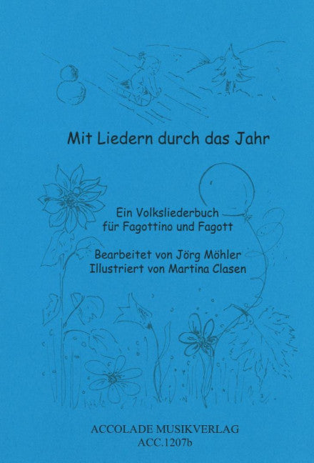 Mit Liedern durch das Jahr (fagottino (F) and bassoon)