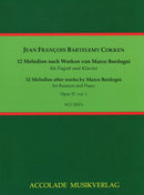 12 Melodien nach Werken von Marco Bordogni op. 37, Vol. 1