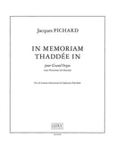 In Memoriam Thaddee In