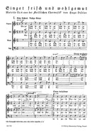 Singet frisch und wohlgemut for four-part choir op. 12/4