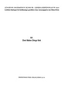 drei schöne Dinge sind