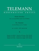 Six Sonatas for Two Violins (or Two Flutes) op. 2 TWV 40:101, 102, 104, vol. 2