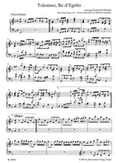 Tolomeo, Re d'Egitto HWV 25 (ヴォーカル・スコア)
